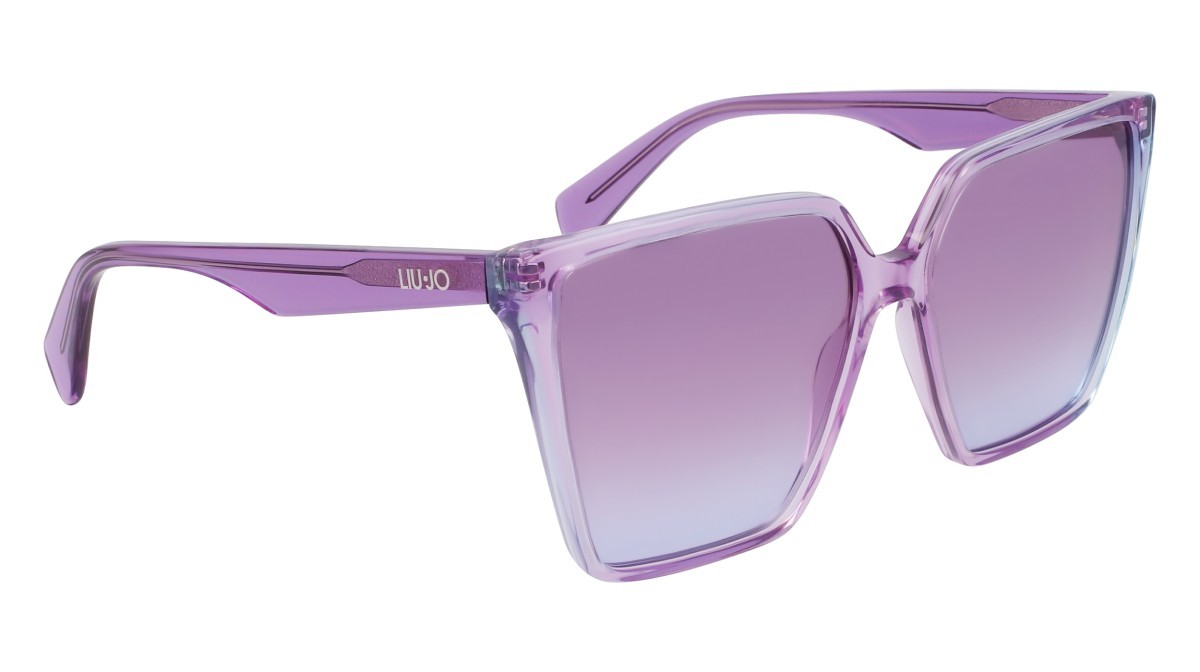Occhiali da sole Liu Jo LJ798S (518) colore lilac/green forma rettangolare lenti gradient violet azure