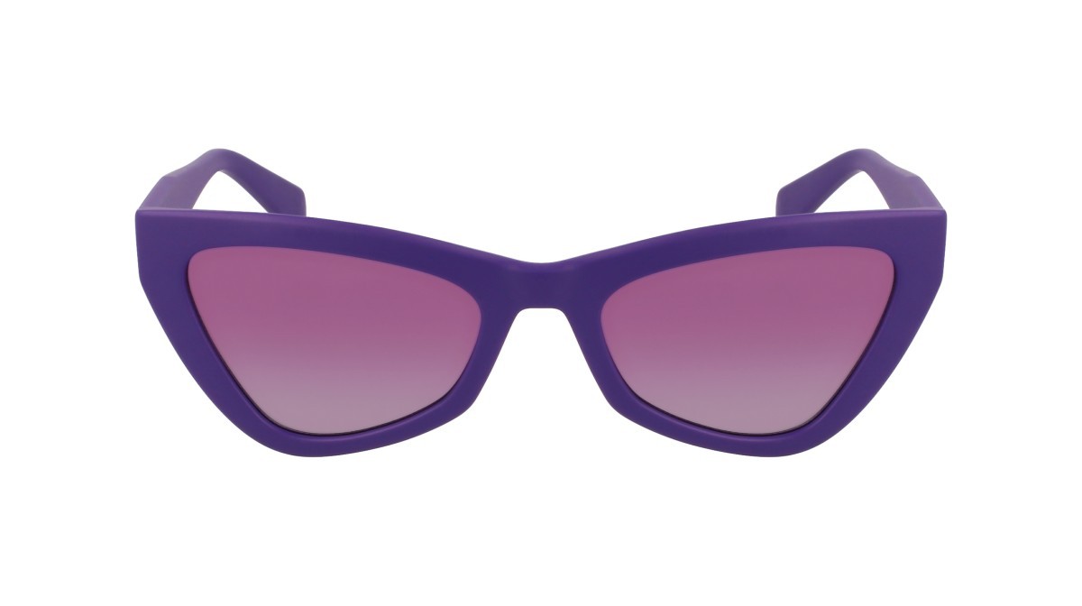 Sonnenbrillen Liu Jo LJ799S (510) farbe matte violet form cat-eye gläser gradient purple grey