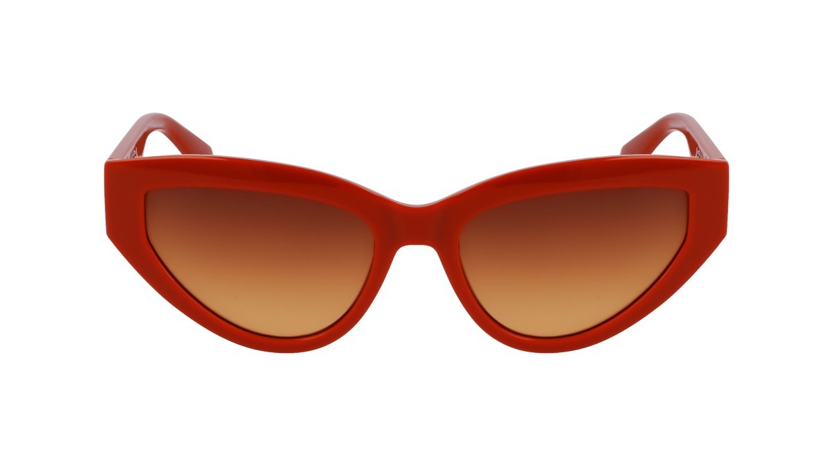 Sonnenbrillen Liu Jo LJ800S (223) farbe rust form cat-eye gläser gradient brown orange