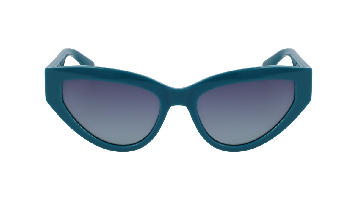 Sonnenbrillen Liu Jo LJ800S (423) farbe petrol form cat-eye gläser gradient blue azure