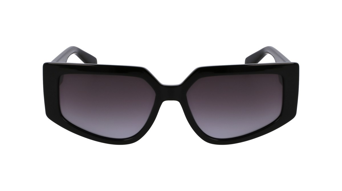 Sonnenbrillen Liu Jo LJ801S (001) farbe black form rechteckig gläser gradient grey