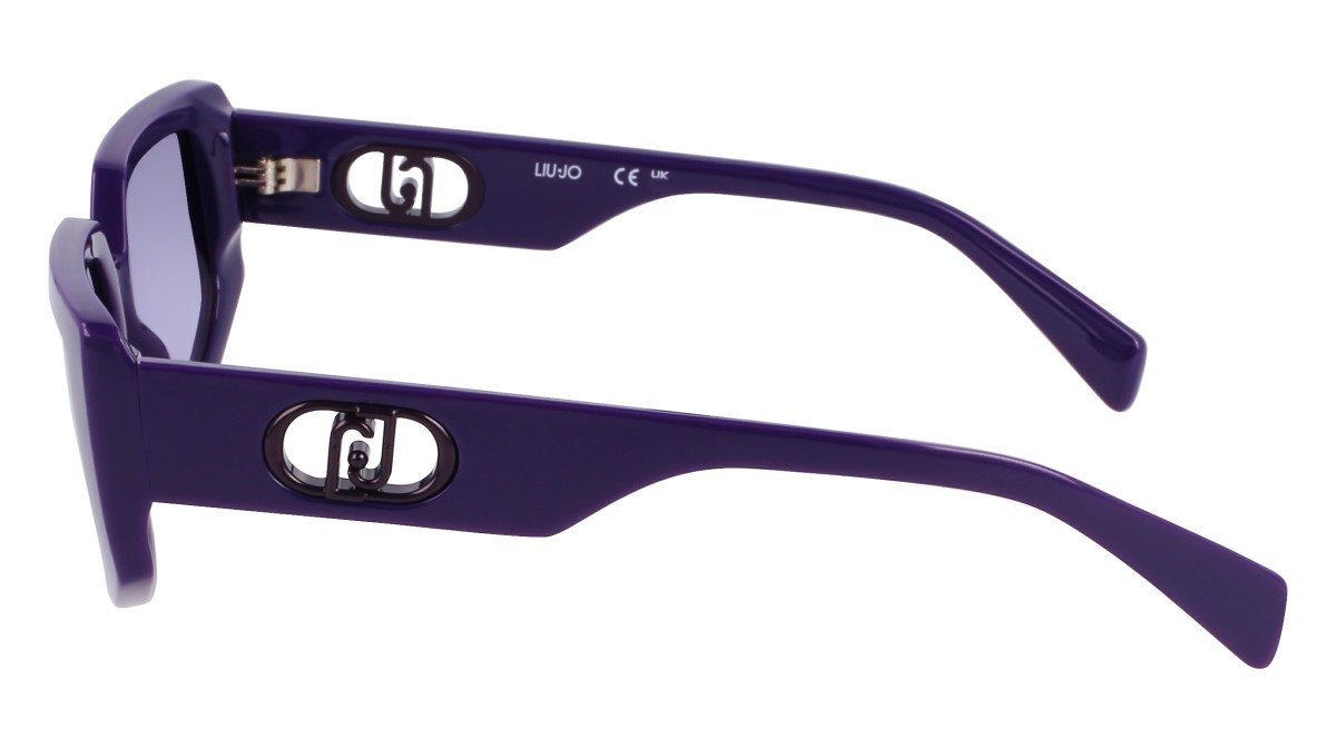 Sonnenbrillen Liu Jo LJ801S (510) farbe violet form rechteckig gläser gradient violet