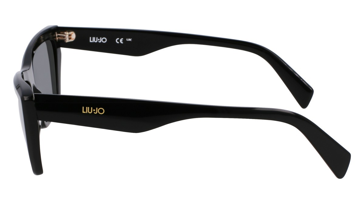 Occhiali da sole Liu Jo LJ802S (001) colore black forma rettangolare lenti grey solid