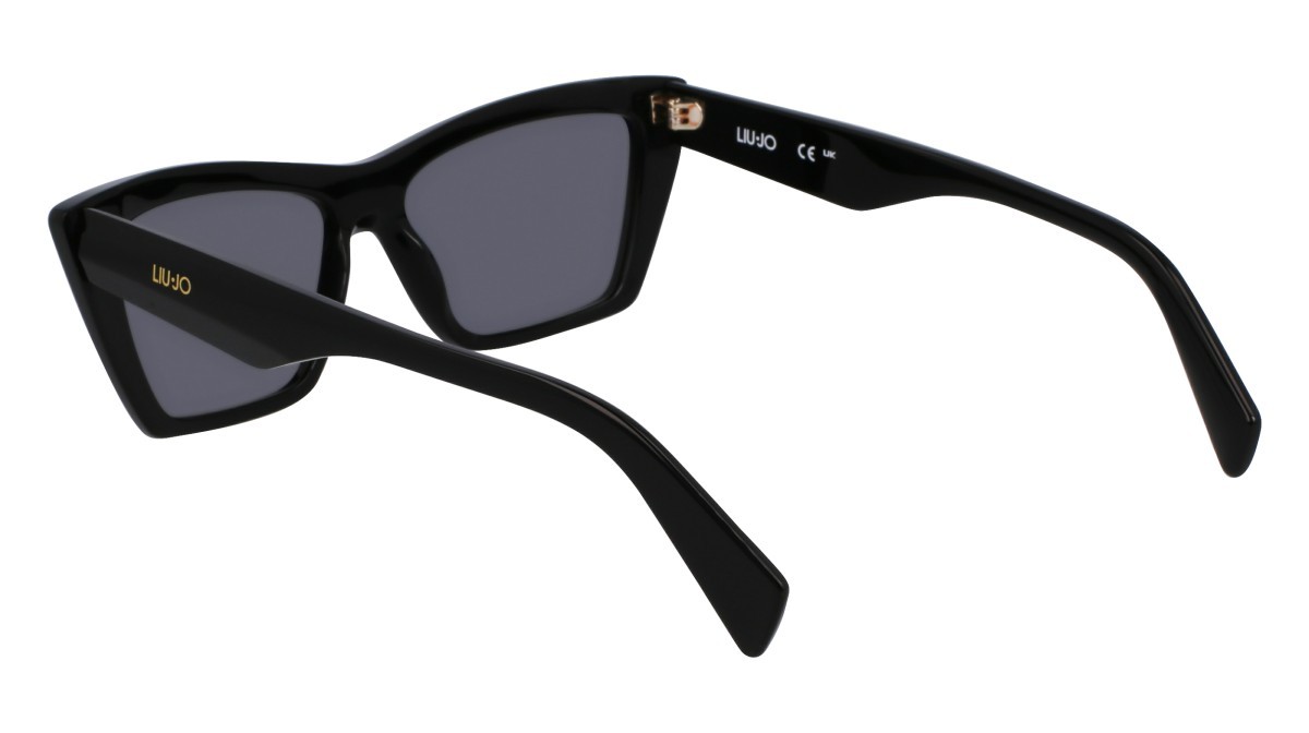 Occhiali da sole Liu Jo LJ802S (001) colore black forma rettangolare lenti grey solid
