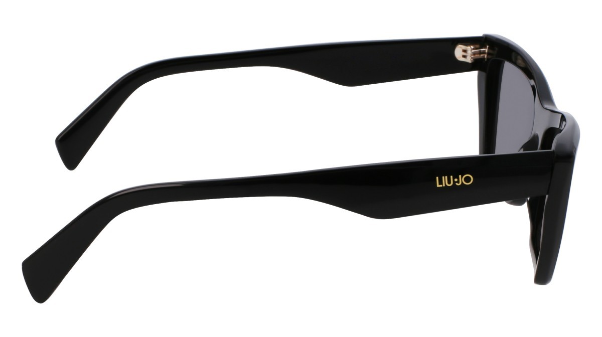 Occhiali da sole Liu Jo LJ802S (001) colore black forma rettangolare lenti grey solid