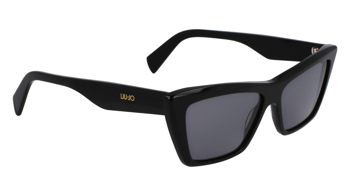Occhiali da sole Liu Jo LJ802S (001) colore black forma rettangolare lenti grey solid