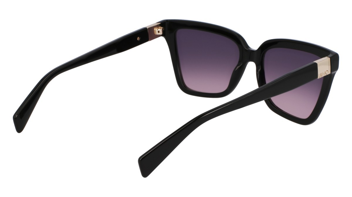 Occhiali da sole Liu Jo LJ803S (001) colore black forma rettangolare lenti gradient violet/rose