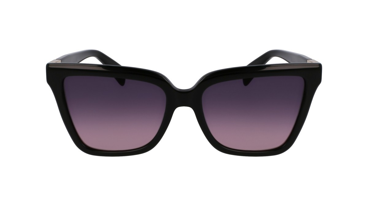 Occhiali da sole Liu Jo LJ803S (001) colore black forma rettangolare lenti gradient violet/rose
