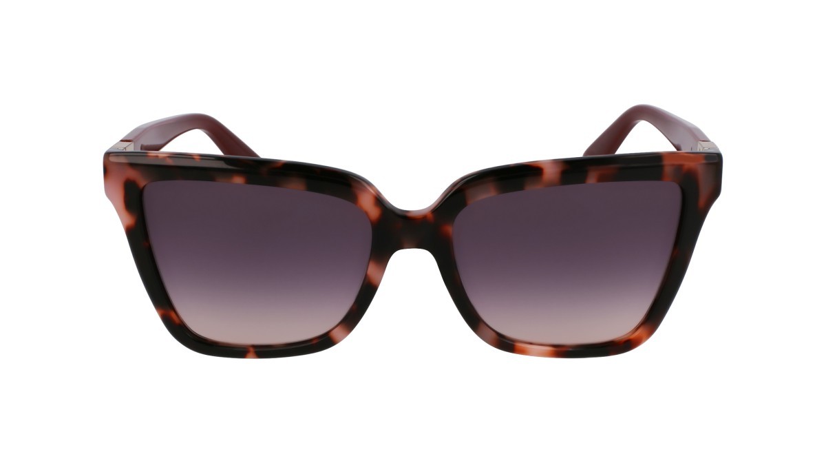 Occhiali da sole Liu Jo LJ803S (658) colore rose tortoise forma rettangolare lenti gradient grey/rose