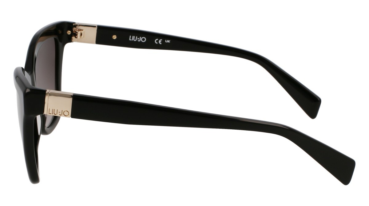Occhiali da sole Liu Jo LJ804S (001) colore black forma rettangolare lenti gradient grey