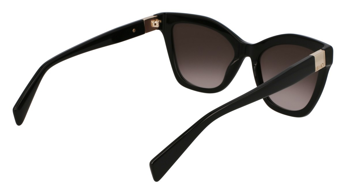 Occhiali da sole Liu Jo LJ804S (001) colore black forma rettangolare lenti gradient grey