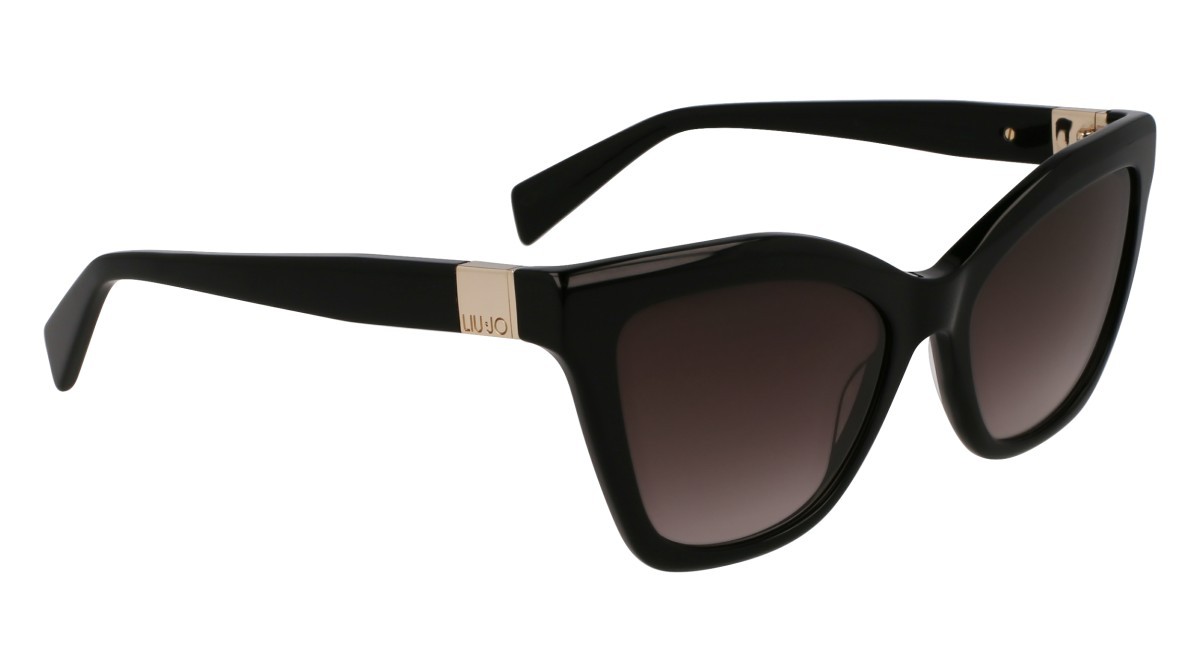 Occhiali da sole Liu Jo LJ804S (001) colore black forma rettangolare lenti gradient grey
