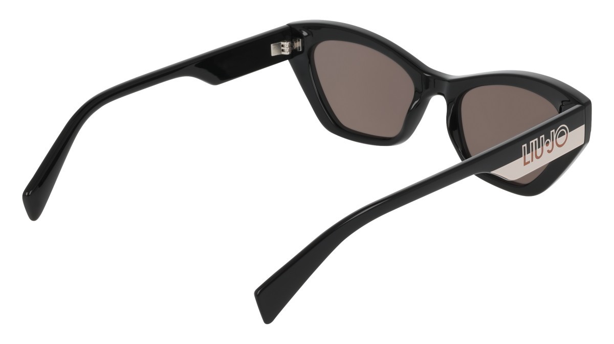 Sonnenbrillen Liu Jo LJ807S (001) farbe black form rechteckig gläser solid smoke