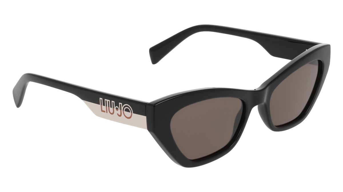 Sonnenbrillen Liu Jo LJ807S (001) farbe black form rechteckig gläser solid smoke