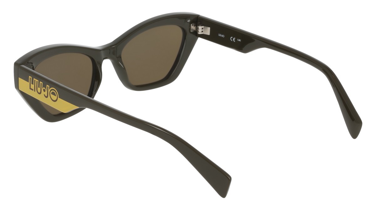 Sonnenbrillen Liu Jo LJ807S (310) farbe olive green form rechteckig gläser solid khaki