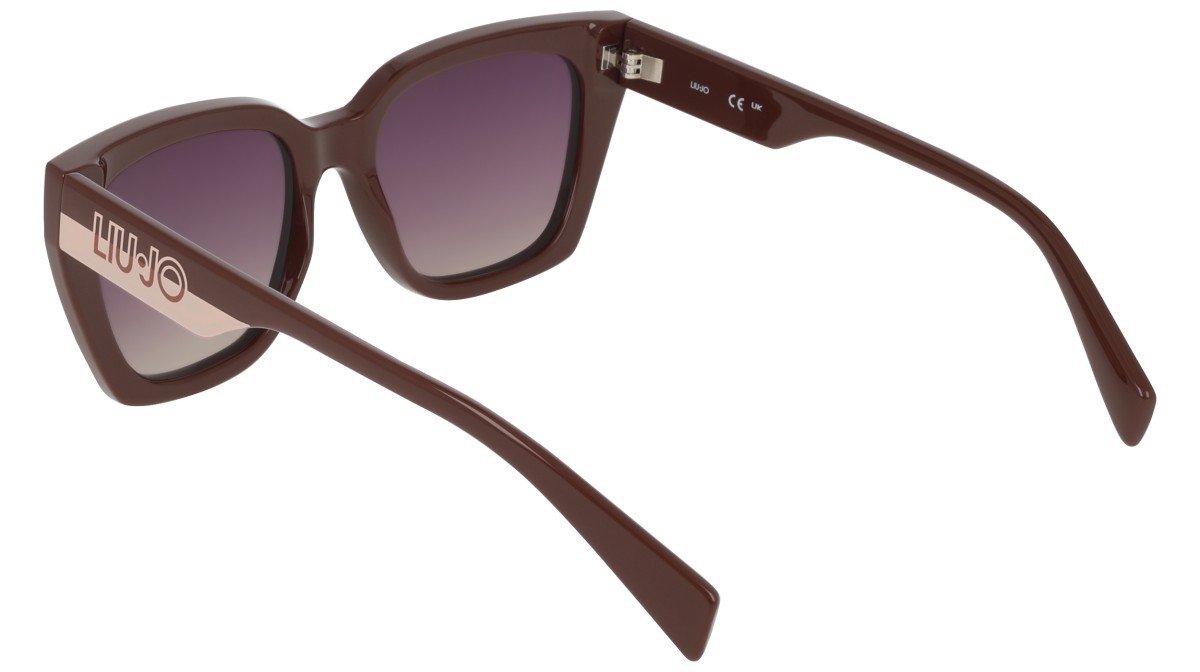 Occhiali da sole Liu Jo LJ808S (200) colore brown forma rettangolare lenti gradient violet yellow