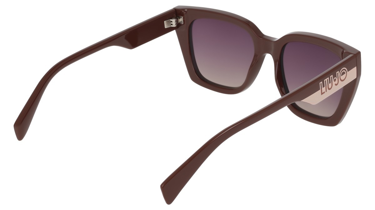 Occhiali da sole Liu Jo LJ808S (200) colore brown forma rettangolare lenti gradient violet yellow