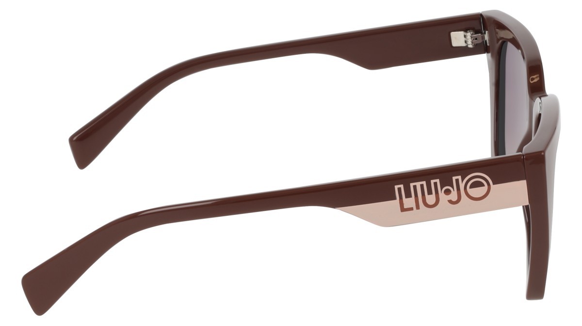 Occhiali da sole Liu Jo LJ808S (200) colore brown forma rettangolare lenti gradient violet yellow