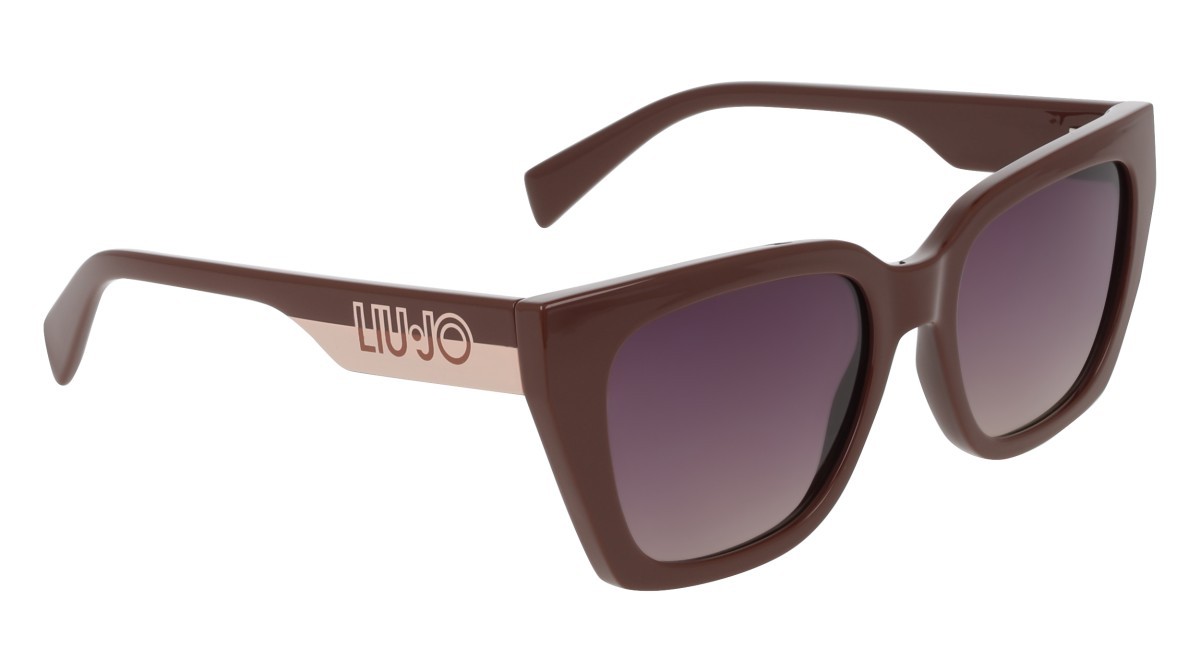 Occhiali da sole Liu Jo LJ808S (200) colore brown forma rettangolare lenti gradient violet yellow