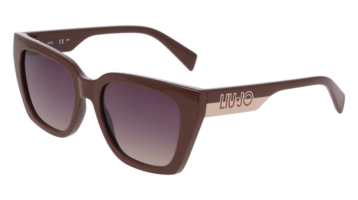 Occhiali da sole Liu Jo LJ808S (200) colore brown forma rettangolare lenti gradient violet yellow