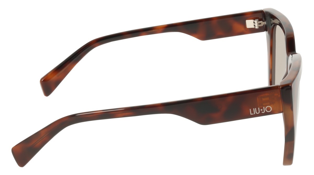 Occhiali da sole Liu Jo LJ808S (240) colore tortoise monocolor forma rettangolare lenti gradient khaki
