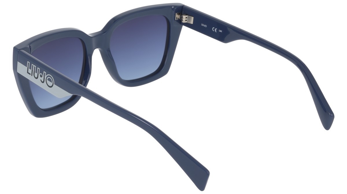 Occhiali da sole Liu Jo LJ808S (400) colore blue forma rettangolare lenti gradient blue