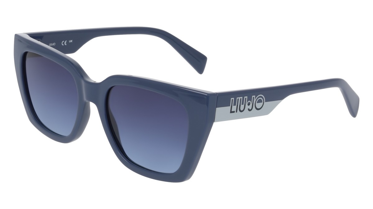 Occhiali da sole Liu Jo LJ808S (400) colore blue forma rettangolare lenti gradient blue