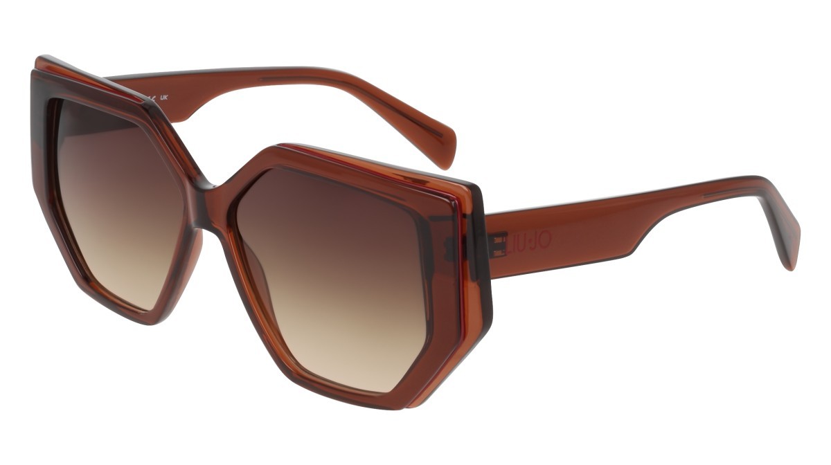 Occhiali da sole Liu Jo LJ810S (200) colore brown forma rettangolare lenti gradient brown