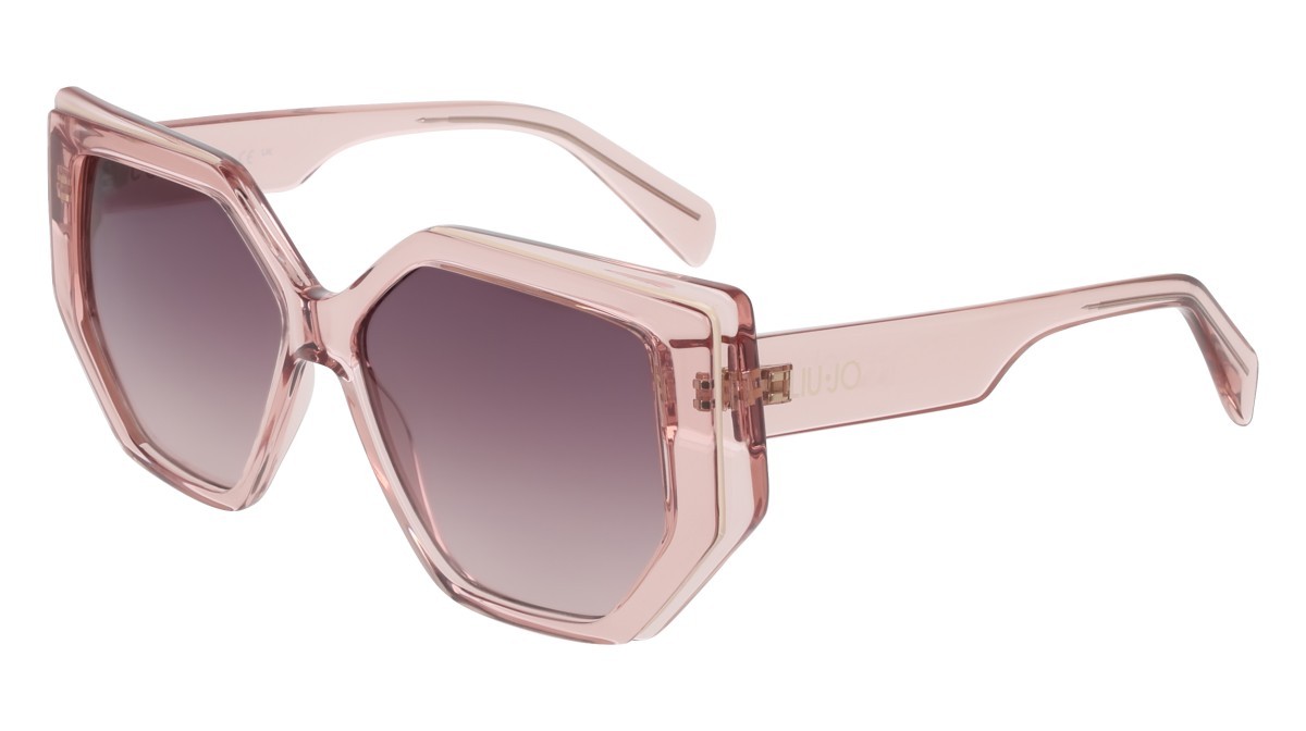 Occhiali da sole Liu Jo LJ810S (272) colore nude forma rettangolare lenti gradient brown