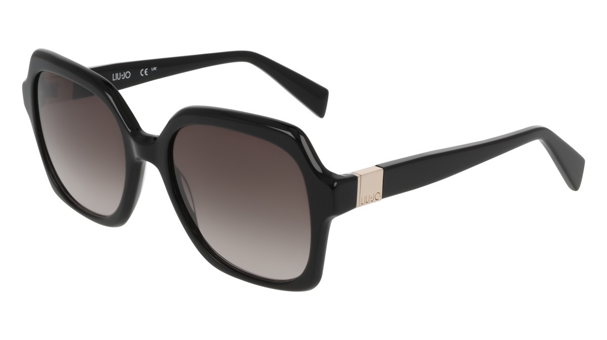 Occhiali da sole Liu Jo LJ811S (001) colore black forma quadrato lenti gradient grey