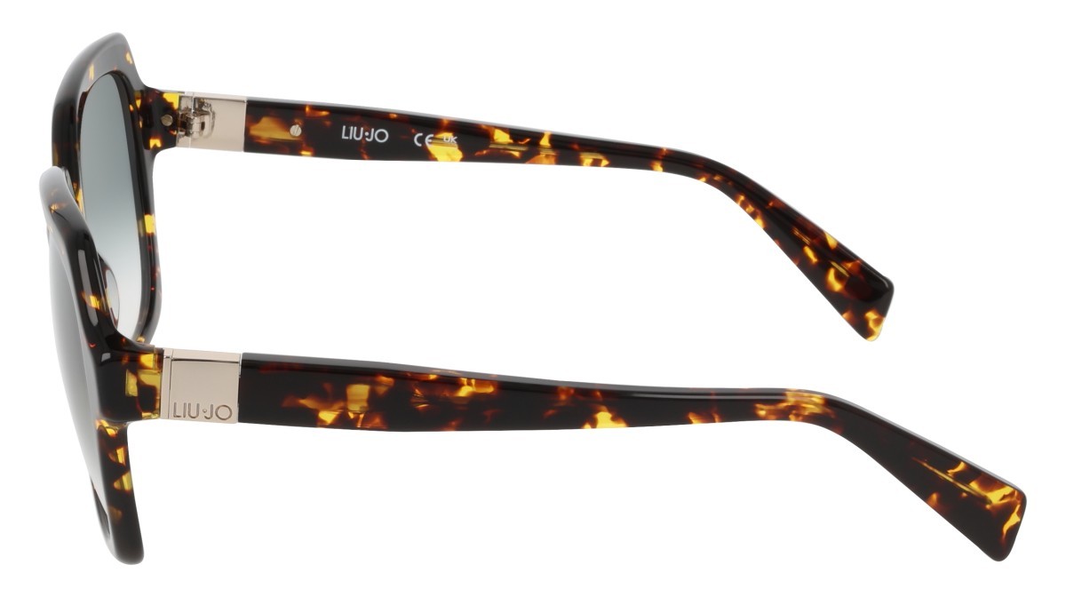Occhiali da sole Liu Jo LJ811S (244) colore tokyo tortoise forma quadrato lenti gradient green