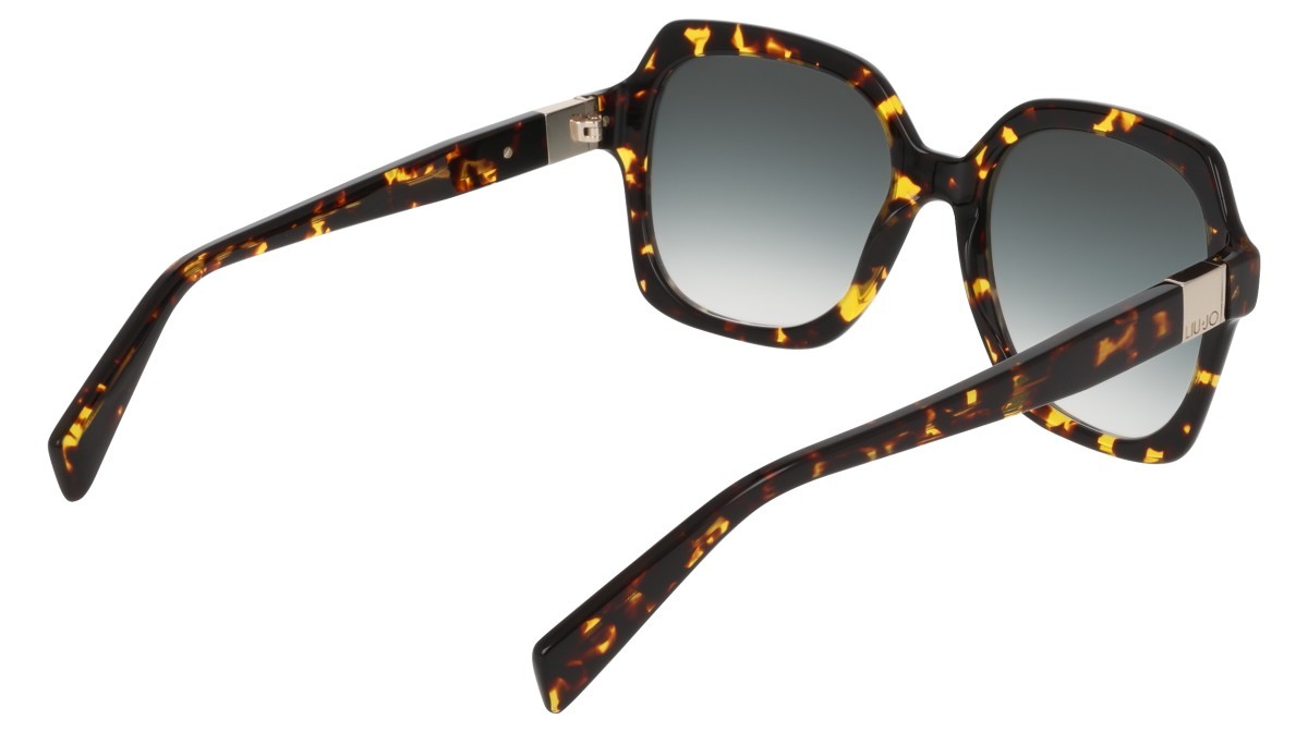 Occhiali da sole Liu Jo LJ811S (244) colore tokyo tortoise forma quadrato lenti gradient green