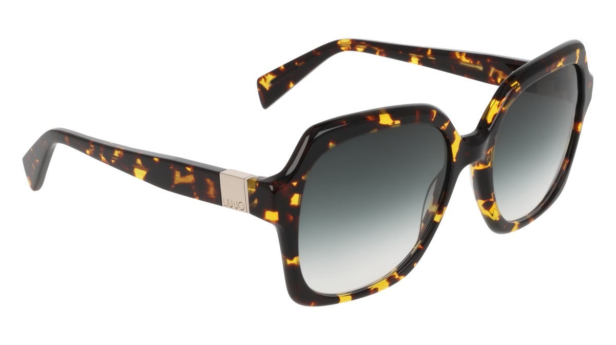 Occhiali da sole Liu Jo LJ811S (244) colore tokyo tortoise forma quadrato lenti gradient green