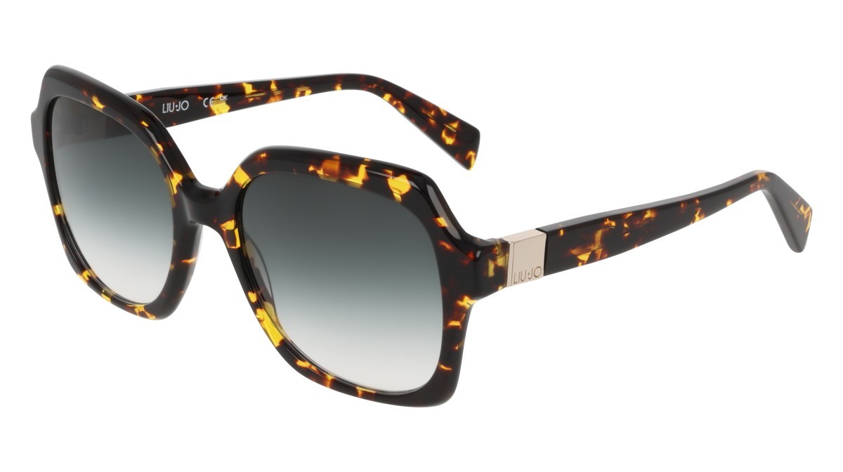 Occhiali da sole Liu Jo LJ811S (244) colore tokyo tortoise forma quadrato lenti gradient green