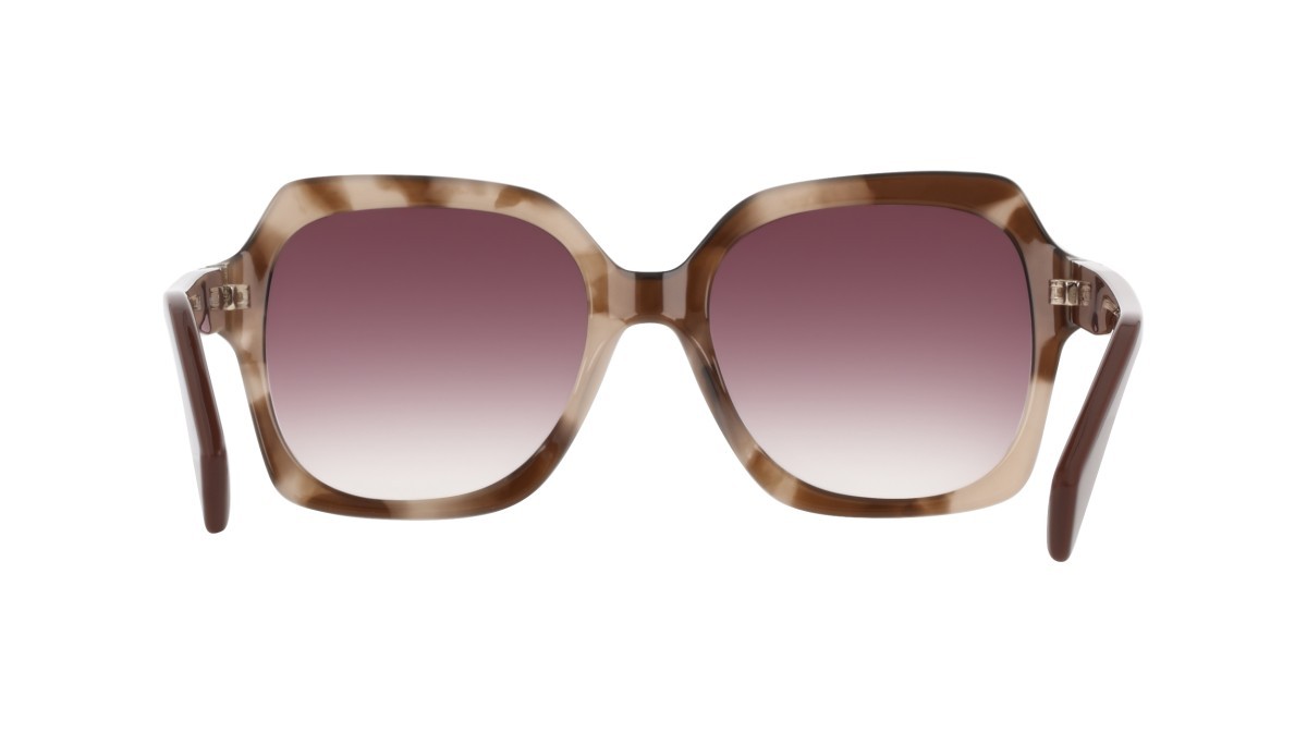 Occhiali da sole Liu Jo LJ811S (281) colore beige tortoise forma quadrato lenti gradient burgundy