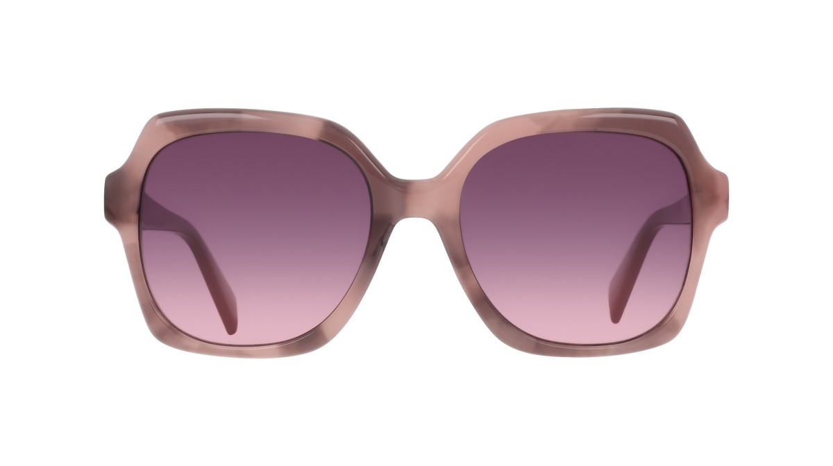 Occhiali da sole Liu Jo LJ811S (658) colore rose tortoise forma quadrato lenti gradient violet/rose