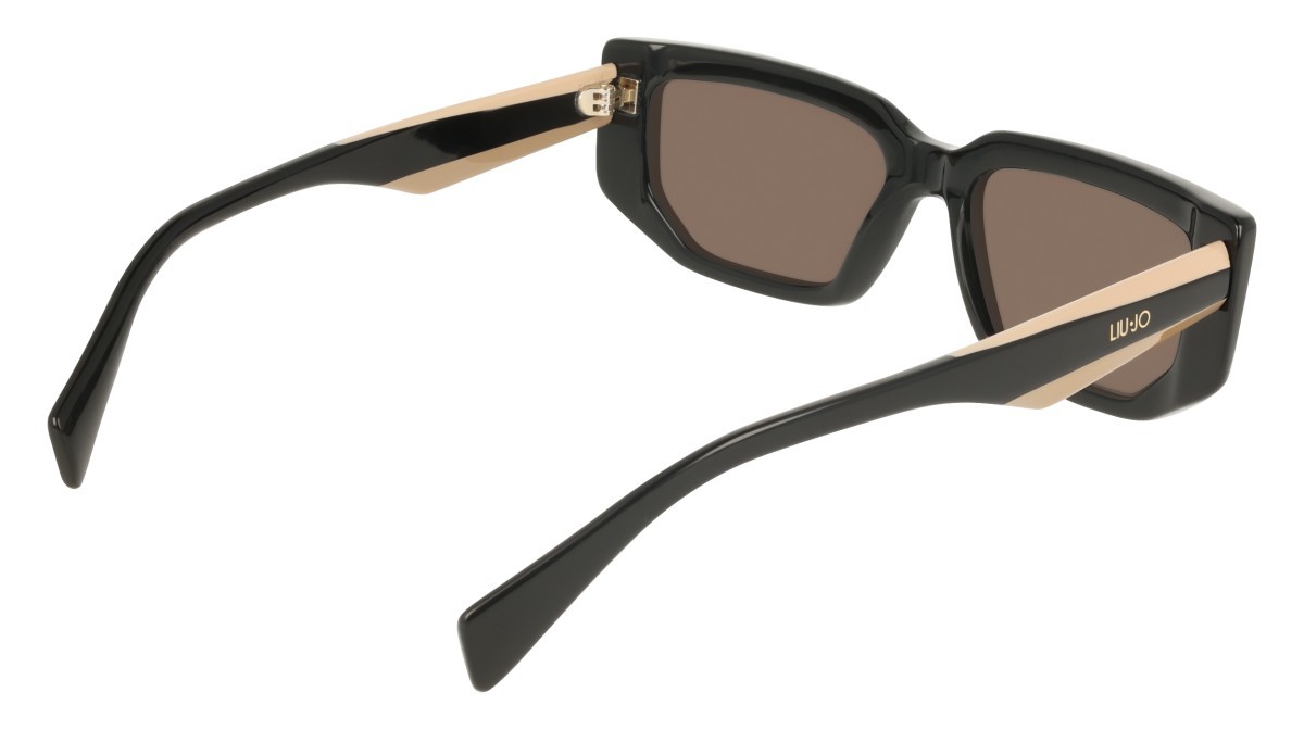 Sunglasses Liu Jo LJ812S (001) color black shape rectangle lenses solid grey