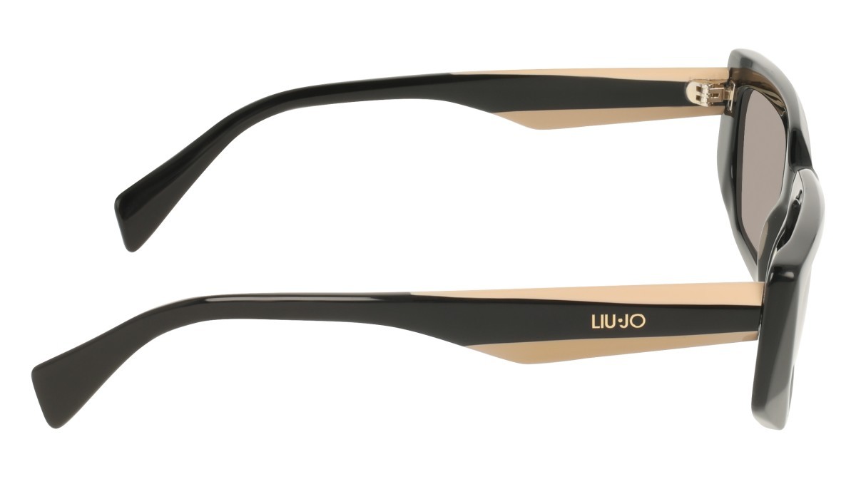 Sunglasses Liu Jo LJ812S (001) color black shape rectangle lenses solid grey