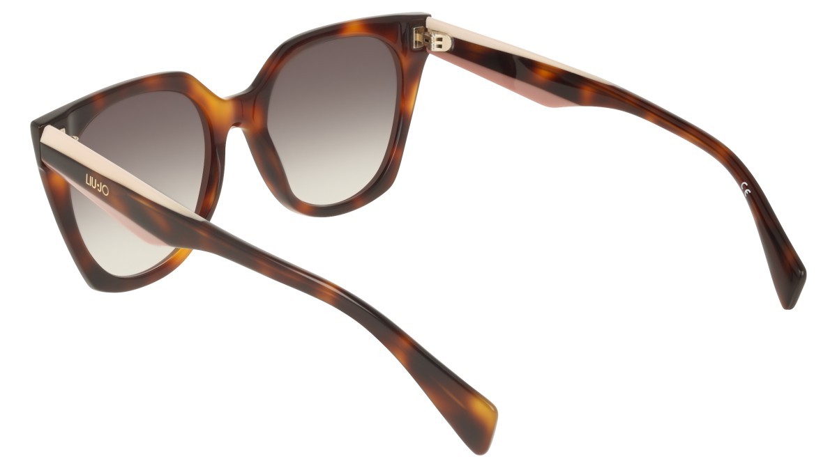 Occhiali da sole Liu Jo LJ813S (240) colore tortoise forma rettangolare lenti gradient green