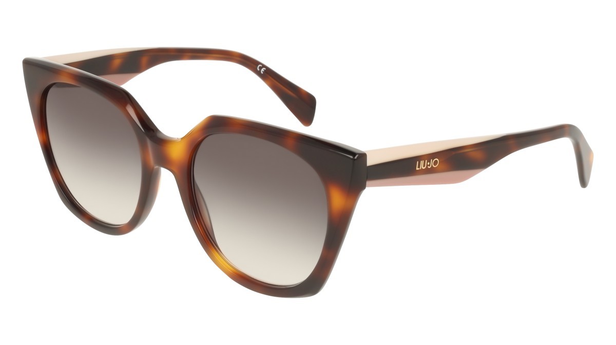 Occhiali da sole Liu Jo LJ813S (240) colore tortoise forma rettangolare lenti gradient green