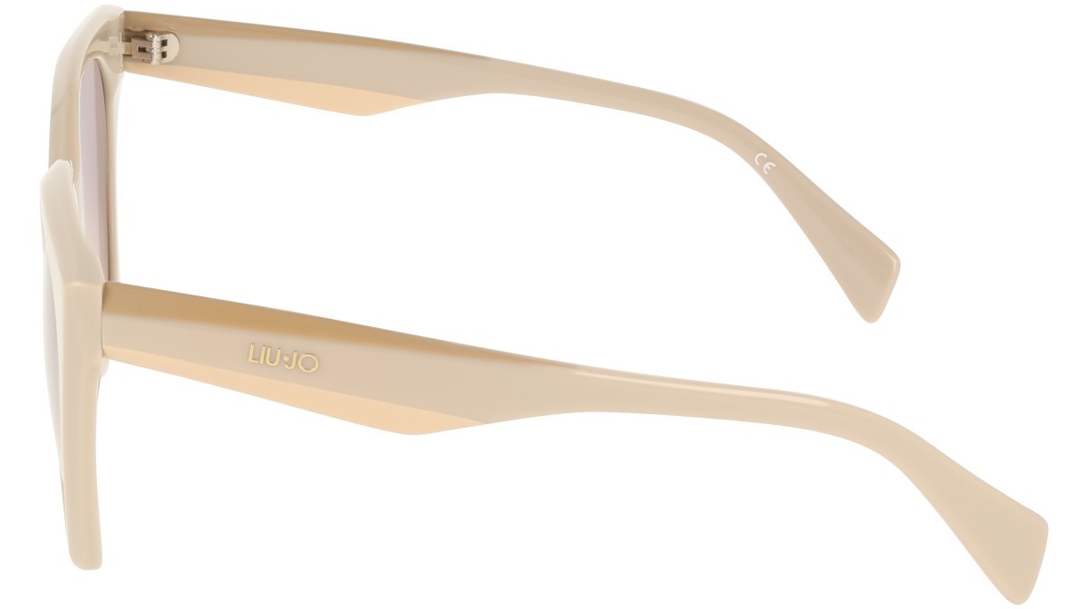 Occhiali da sole Liu Jo LJ813S (264) colore beige forma rettangolare lenti gradient grey sand