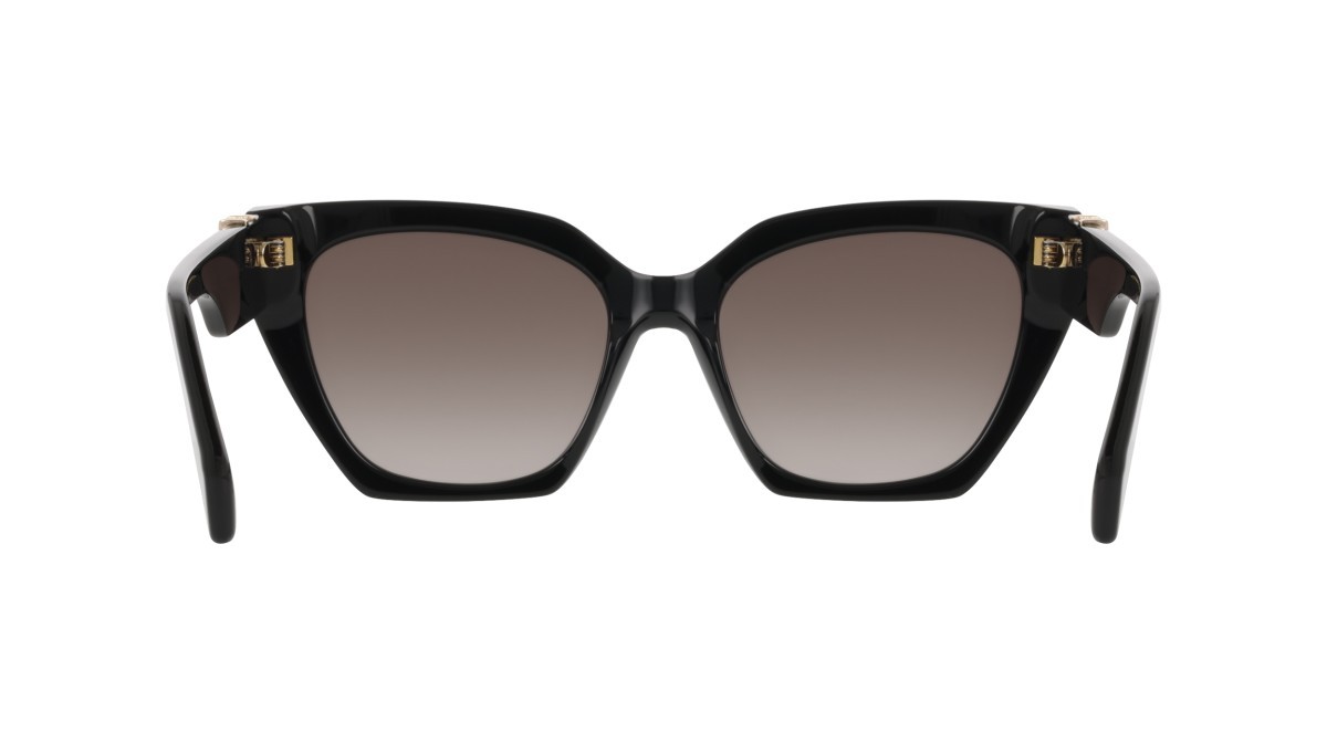 Occhiali da sole Liu Jo LJ814SR (001) colore black forma cat eye lenti gradient grey