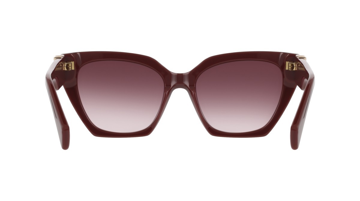 Occhiali da sole Liu Jo LJ814SR (602) colore wine forma cat eye lenti gradient burgundy