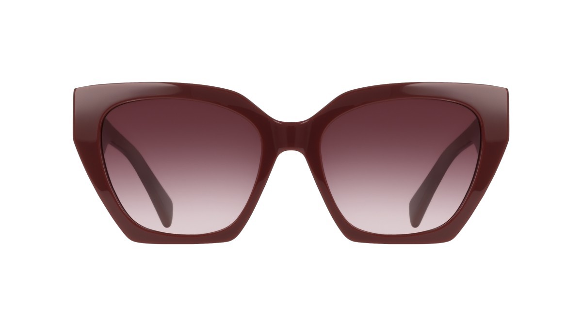 Occhiali da sole Liu Jo LJ814SR (602) colore wine forma cat eye lenti gradient burgundy