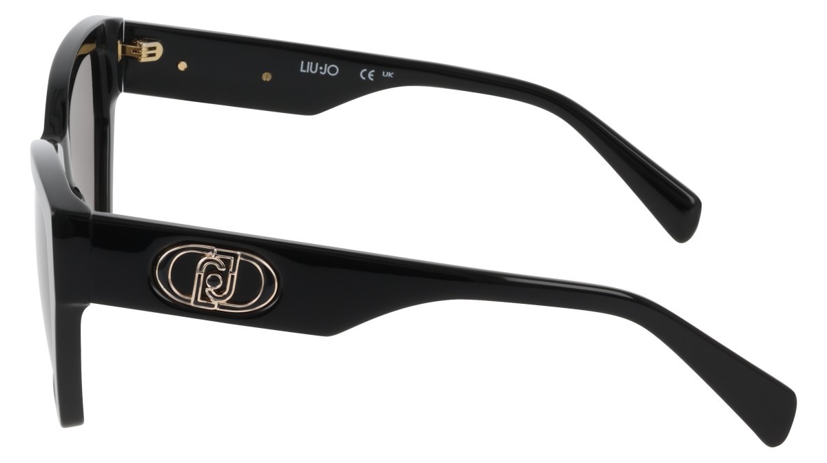 Sunglasses Liu Jo LJ815S (001) color black shape rectangle lenses gradient grey