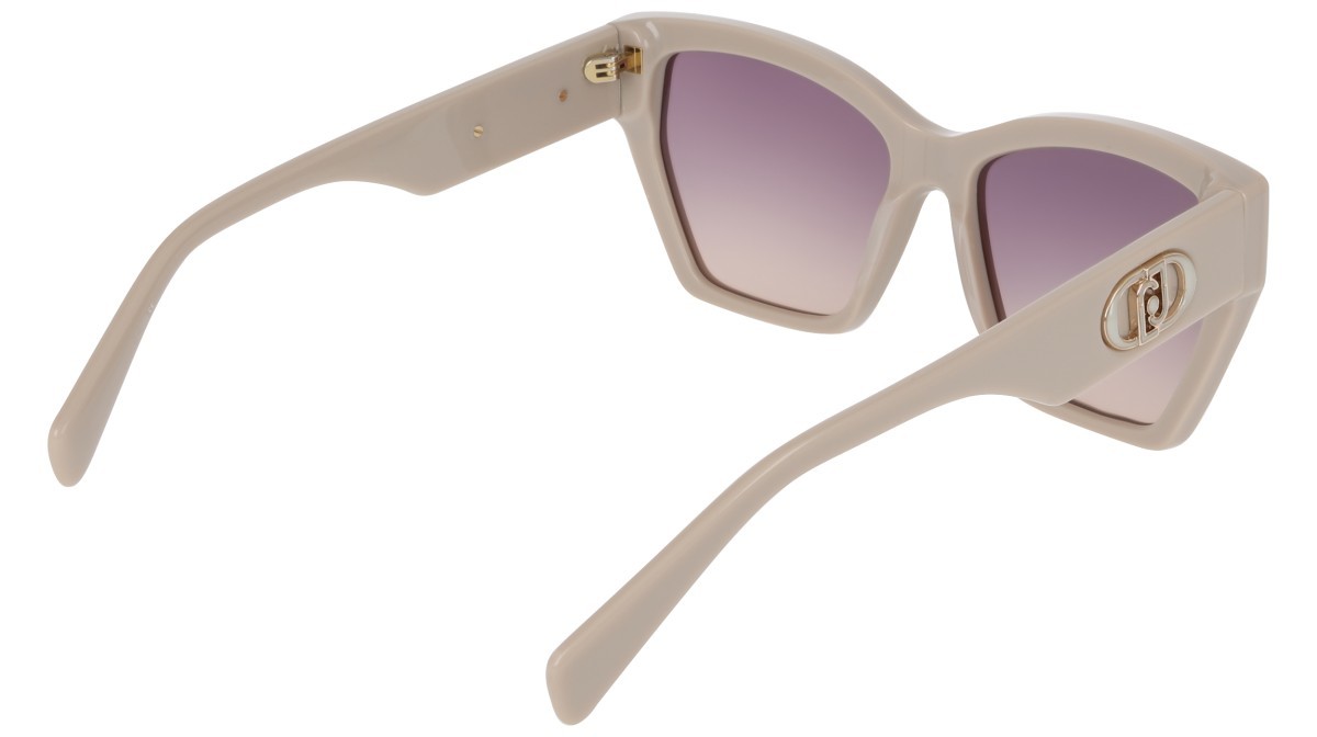 Occhiali da sole Liu Jo LJ815S (264) colore beige forma rettangolare lenti db gradient smoke/peach