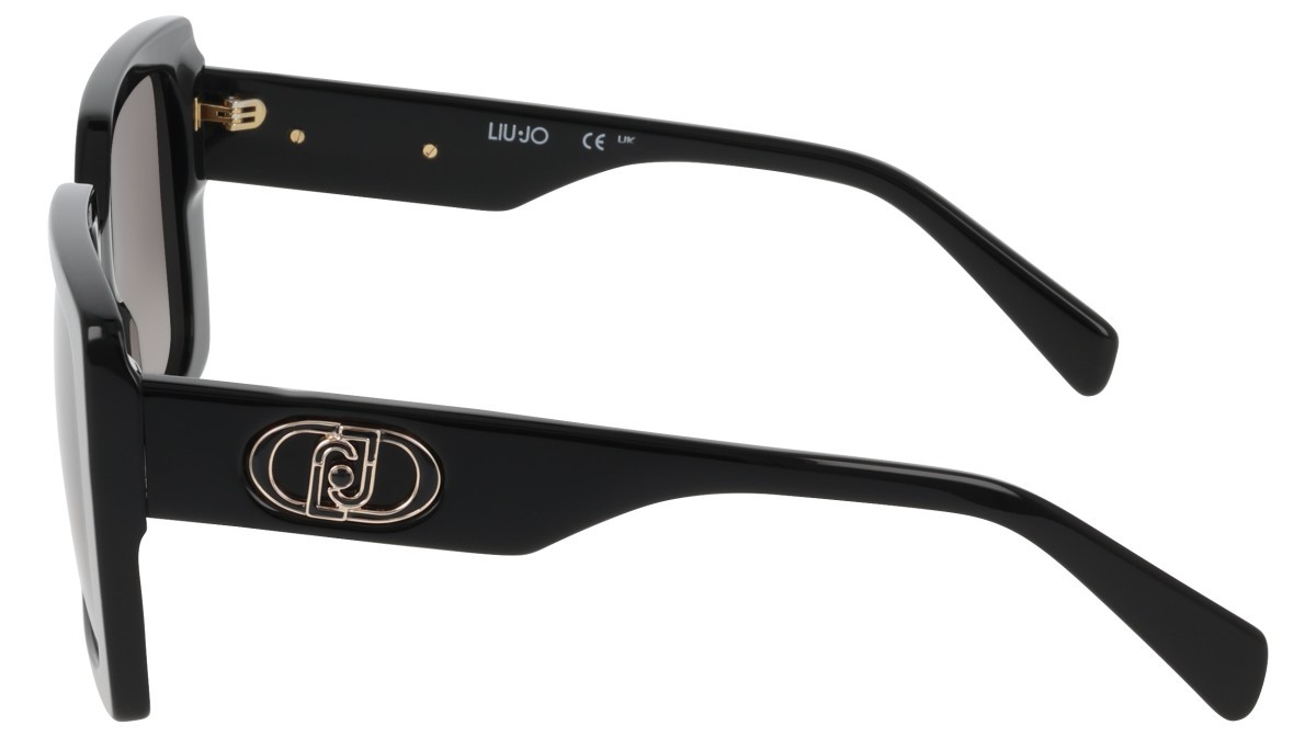 Occhiali da sole Liu Jo LJ816S (001) colore black forma quadrato lenti gradient grey