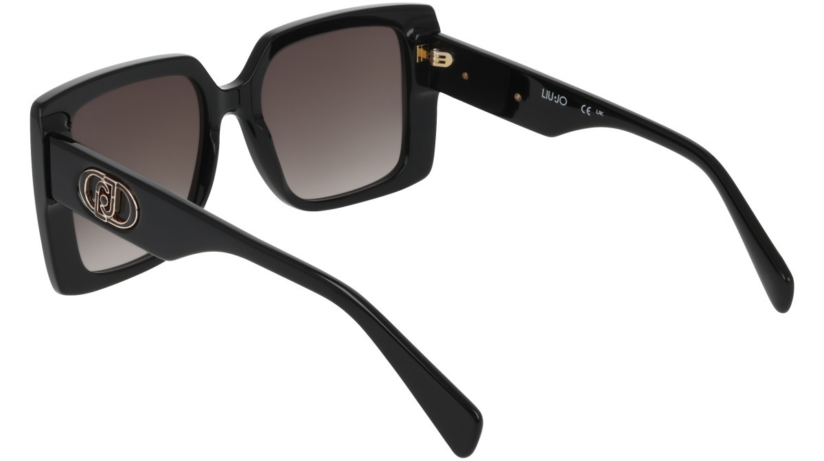 Occhiali da sole Liu Jo LJ816S (001) colore black forma quadrato lenti gradient grey