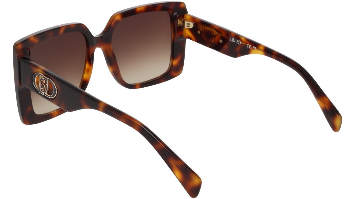 Occhiali da sole Liu Jo LJ816S (240) colore tortoise forma quadrato lenti gradient brown