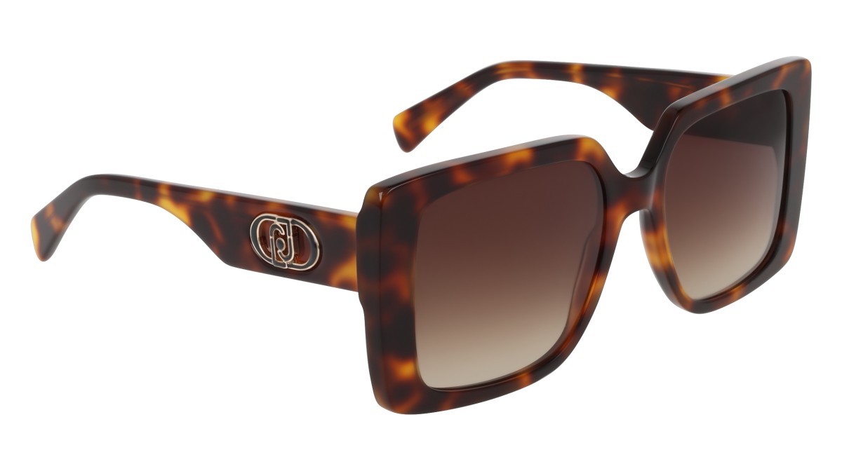 Occhiali da sole Liu Jo LJ816S (240) colore tortoise forma quadrato lenti gradient brown